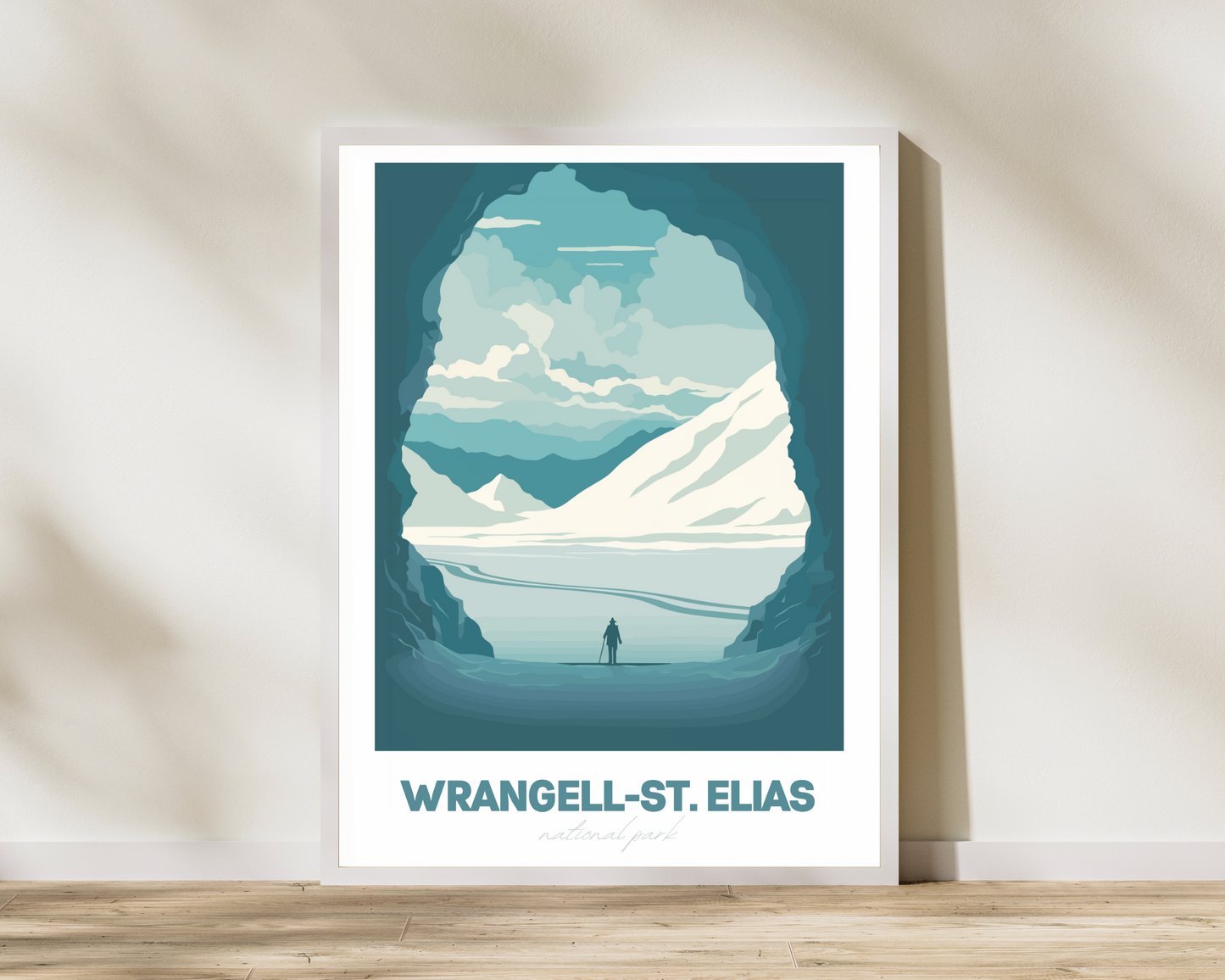 Wrangell-St. Elias National Park Travel Poster Print - Pitchers Design