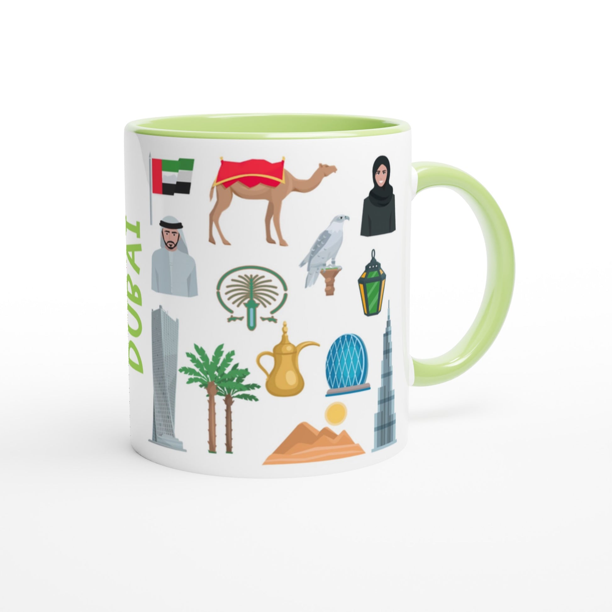 Dubai Two Tone Ceramic Travel Mug, Starbucks Inspired - Pitchers Design