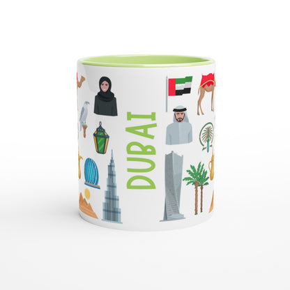 Dubai Two Tone Ceramic Travel Mug, Starbucks Inspired - Pitchers Design