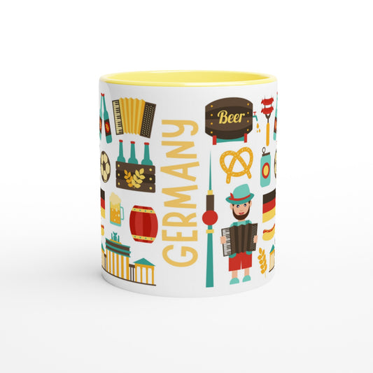 Germany Two Tone Ceramic Travel Mug, Starbucks Inspired - Pitchers Design