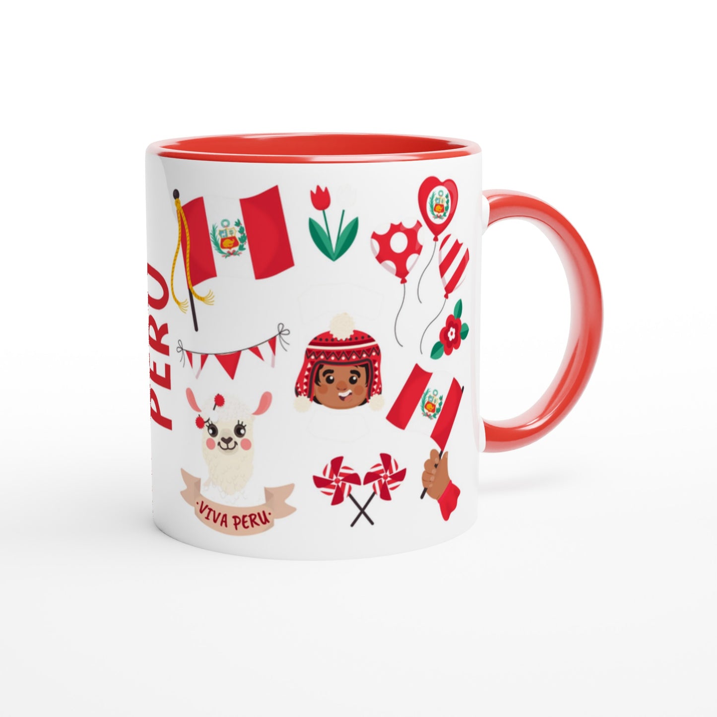 Peru Two Tone Ceramic Travel Mug, Starbucks Inspired - Pitchers Design