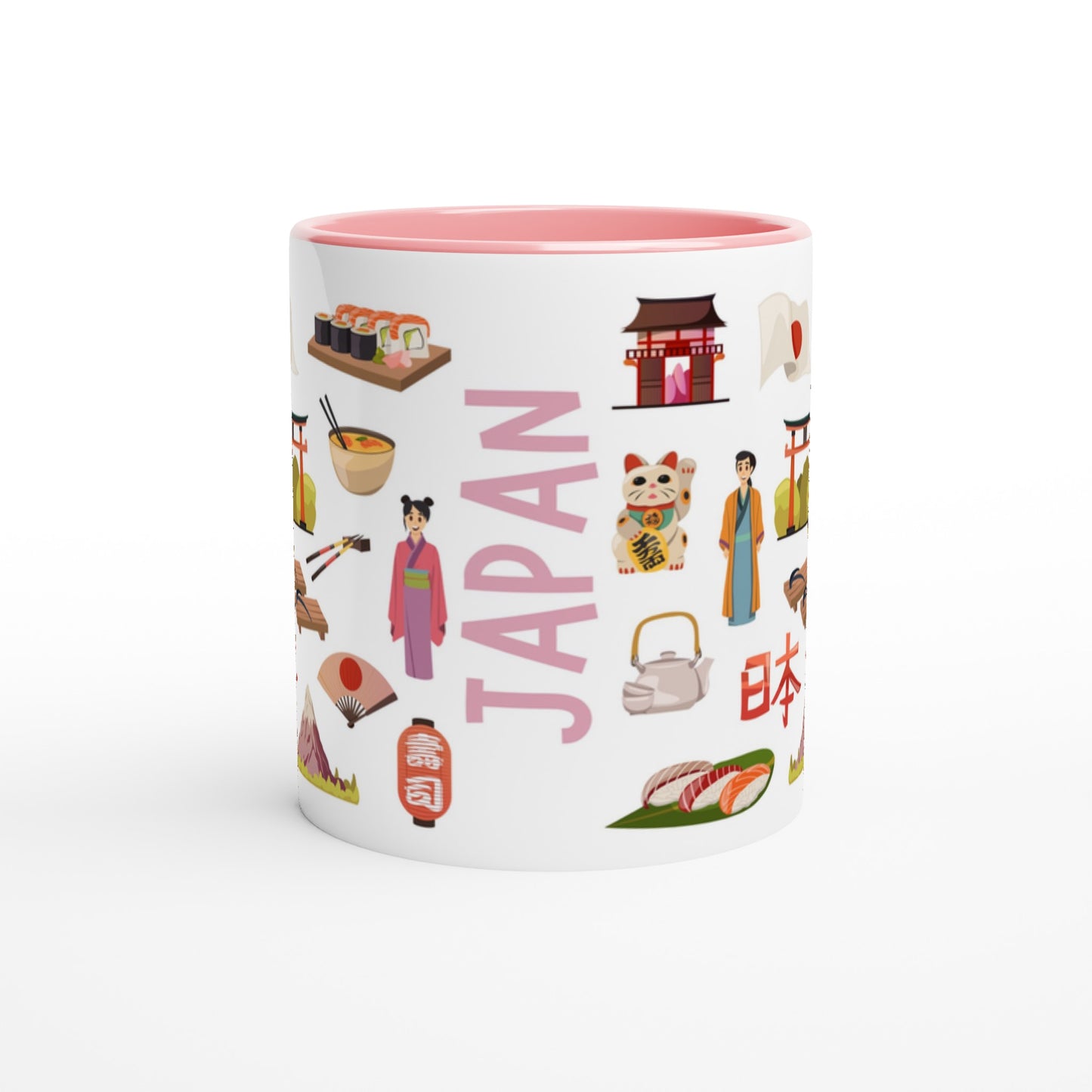 Japan Two Tone Ceramic Travel Mug, Starbucks Inspired - Pitchers Design